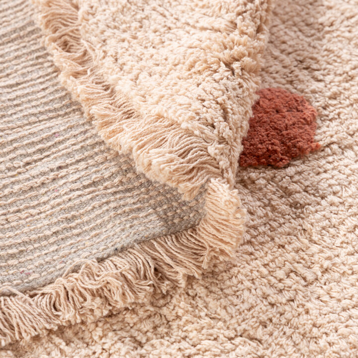 Rond Vloerkleed Kinderkamer - Lou Dots Terra  - 6