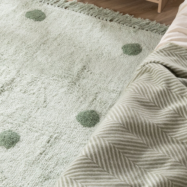 Vloerkleed Kinderkamer - Lou Dots Groen  - 2