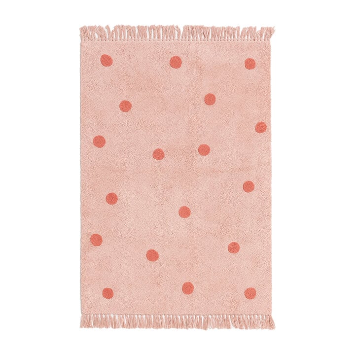 Vloerkleed Kinderkamer - Lou Dots Roze  - 1