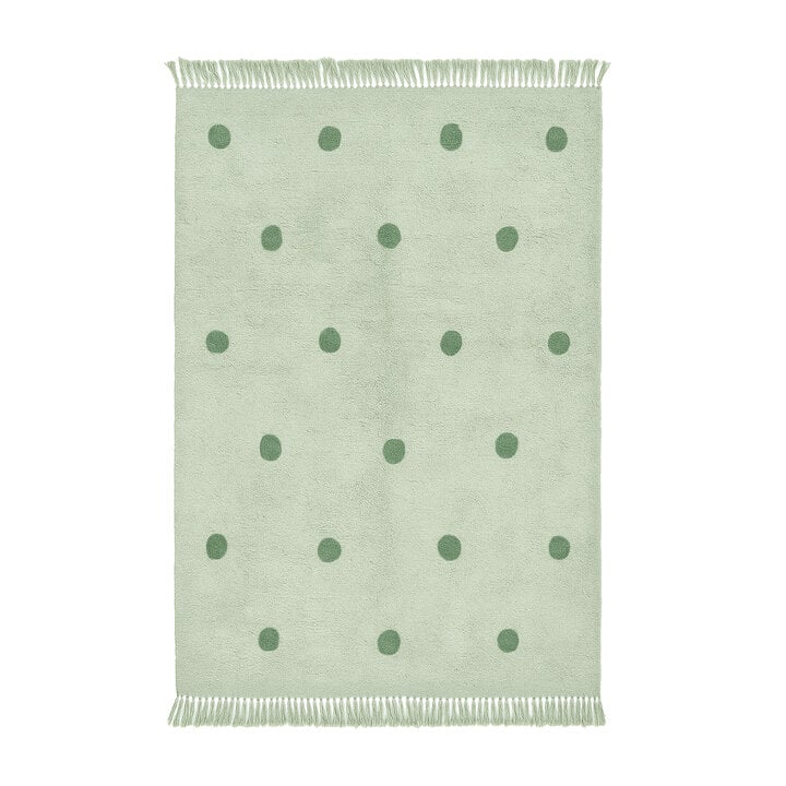 Vloerkleed Kinderkamer - Lou Dots Groen  - 1