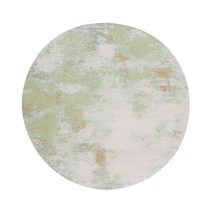 Rond abstract vloerkleed - Candice Mint - 1