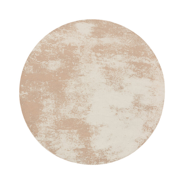 Rond abstract vloerkleed - Candice Taupe - 1