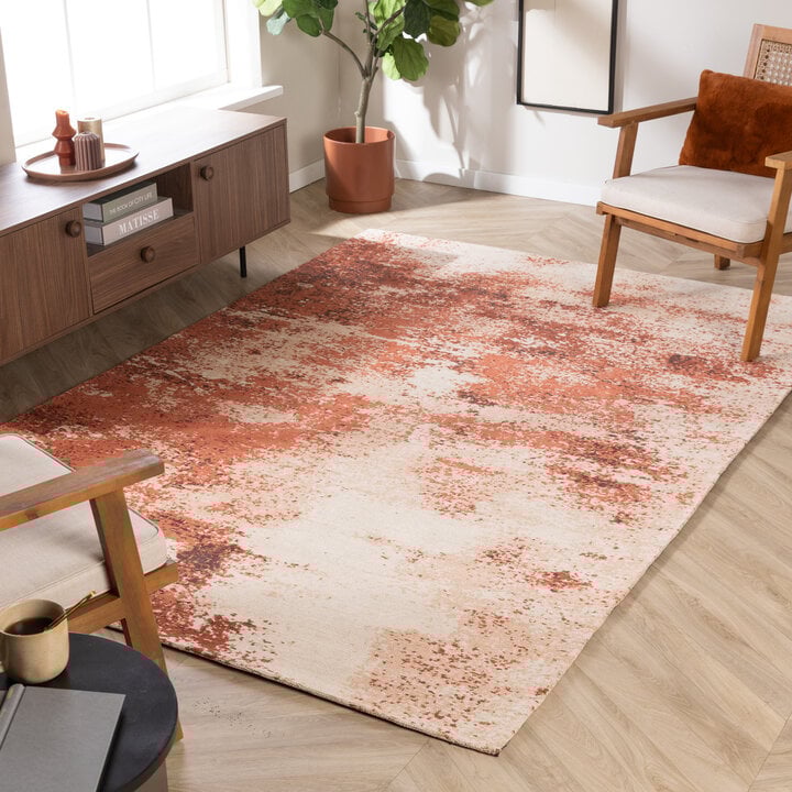 Abstract vloerkleed - Candice Terracotta