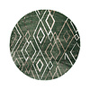 Rond Berber vloerkleed - Blend Diamond Groen - thumbnail 1