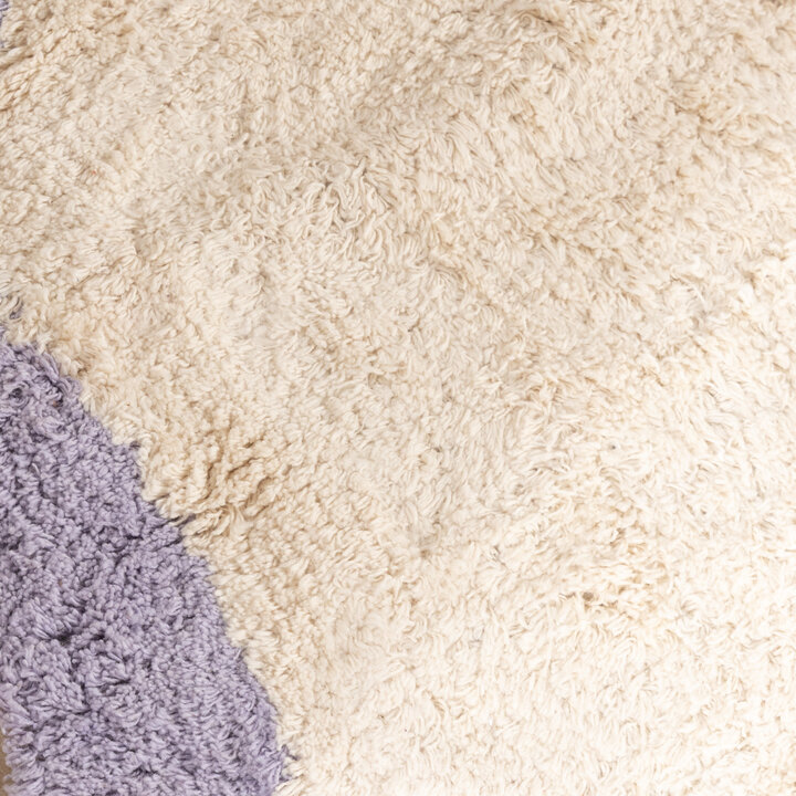 Rond Wasbaar vloerkleed - Hazy Lila/Creme - 3