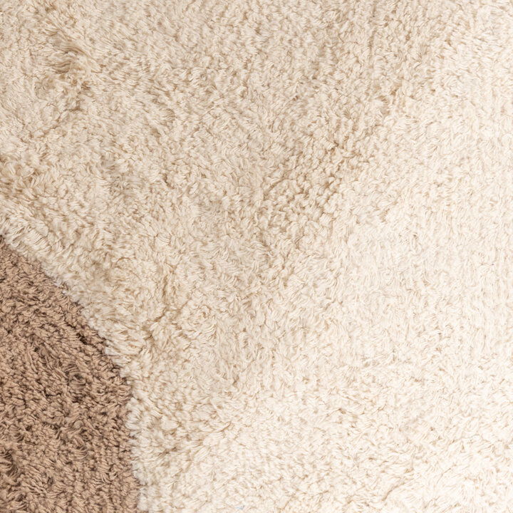 Rond Wasbaar vloerkleed - Hazy Beige/Creme - 3