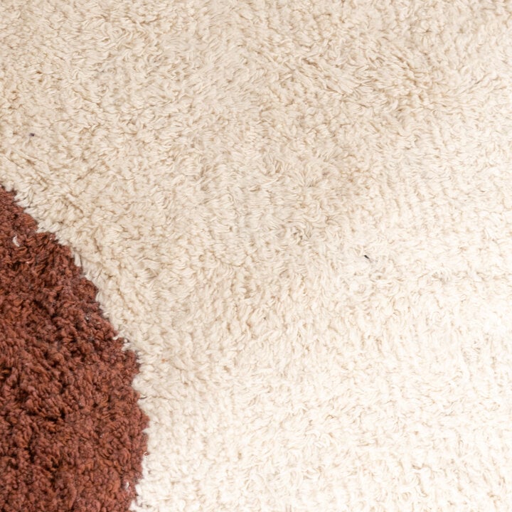 Rond Wasbaar vloerkleed - Hazy Bruin/Creme - 3