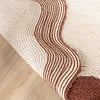 Rond Wasbaar vloerkleed - Hazy Bruin/Creme - thumbnail 6