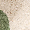Rond Wasbaar vloerkleed - Hazy Groen/Creme - thumbnail 3