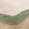 Rond Wasbaar vloerkleed - Hazy Groen/Creme - thumbnail 5