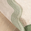 Rond Wasbaar vloerkleed - Hazy Groen/Creme - thumbnail 6
