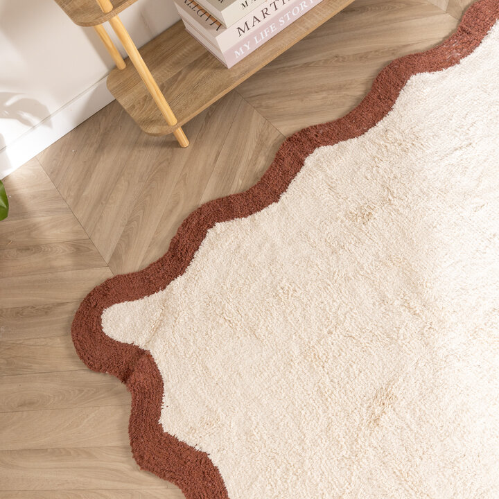 Wasbaar vloerkleed - Hazy Bruin/Creme - 2
