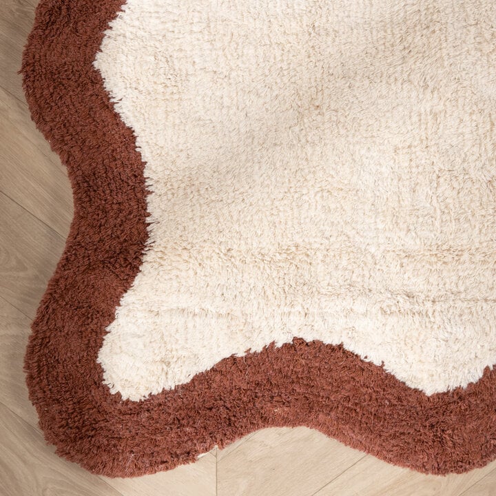 Wasbaar vloerkleed - Hazy Bruin/Creme - 4