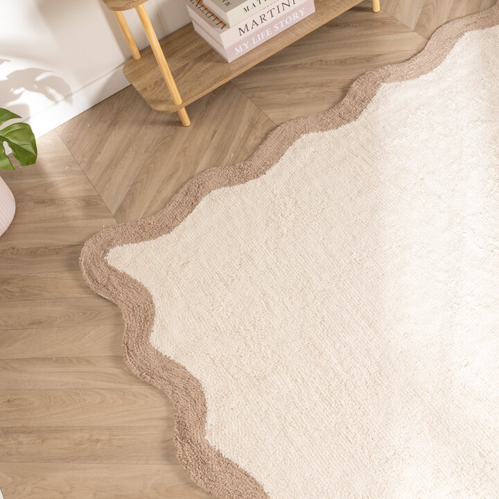 Wasbaar vloerkleed - Hazy Beige/Creme - 2