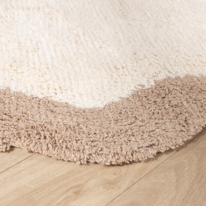 Wasbaar vloerkleed - Hazy Beige/Creme - 5