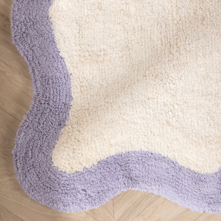 Wasbaar vloerkleed - Hazy Lila/Creme - 4