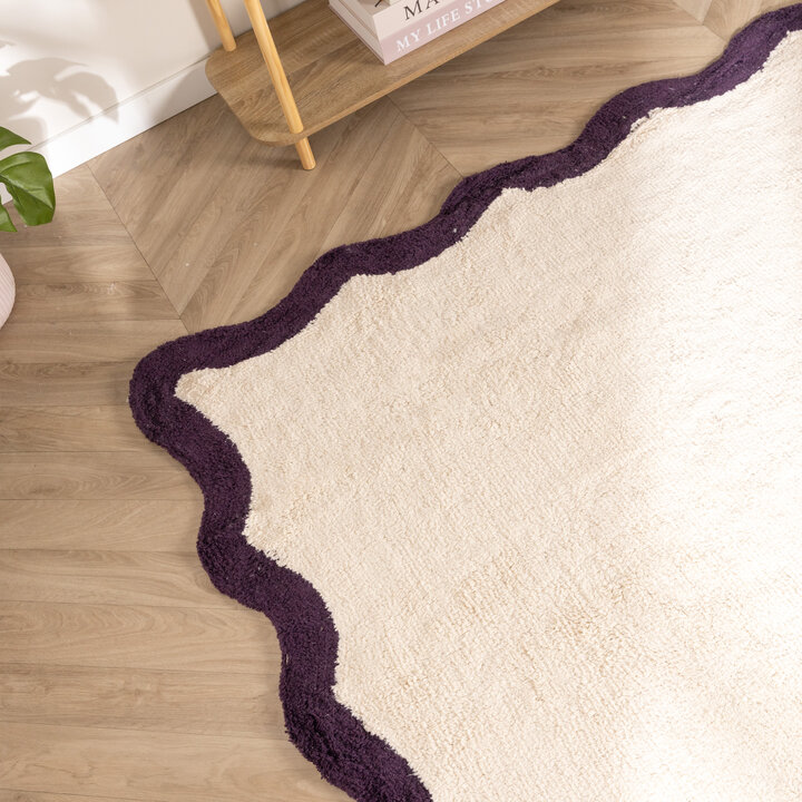 Wasbaar vloerkleed - Hazy Paars/Creme - 2