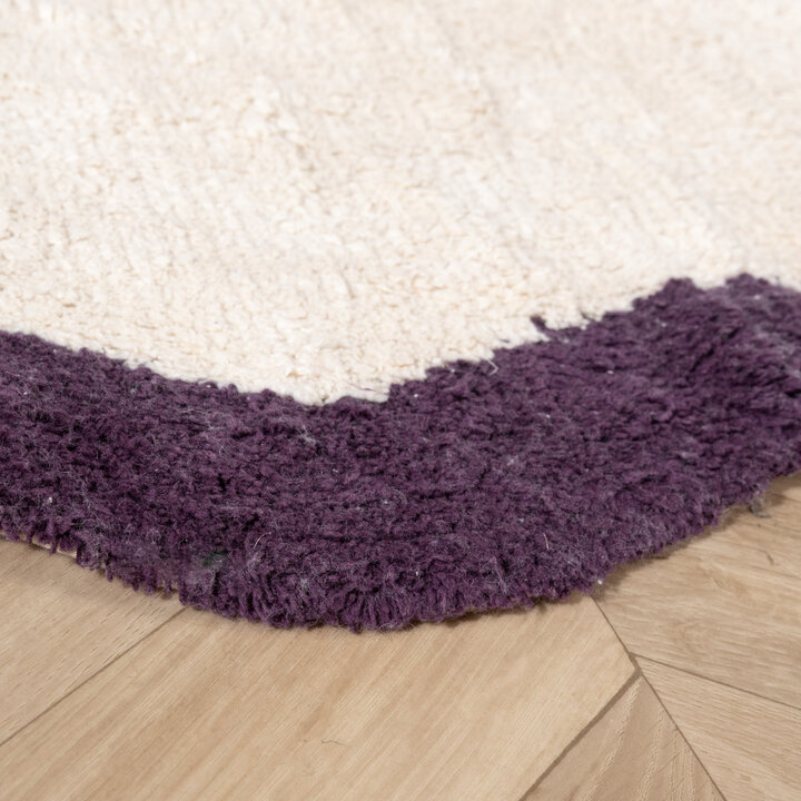 Wasbaar vloerkleed - Hazy Paars/Creme - 5