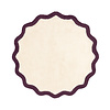 Rond Wasbaar vloerkleed - Hazy Paars/Creme - thumbnail 1