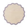 Rond Wasbaar vloerkleed - Hazy Lila/Creme - thumbnail 1