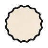Rond Wasbaar vloerkleed - Hazy Zwart/Creme - thumbnail 1