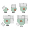 Rond Wasbaar vloerkleed - Hazy Beige/Creme - thumbnail 7