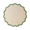Rond Wasbaar vloerkleed - Hazy Groen/Creme - thumbnail 1