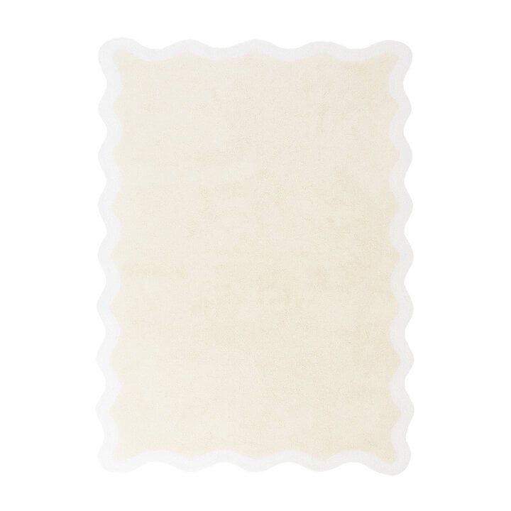 Wasbaar vloerkleed - Hazy Wit/Creme - 1