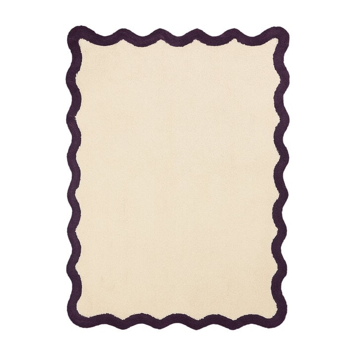 Wasbaar vloerkleed - Hazy Paars/Creme - 1