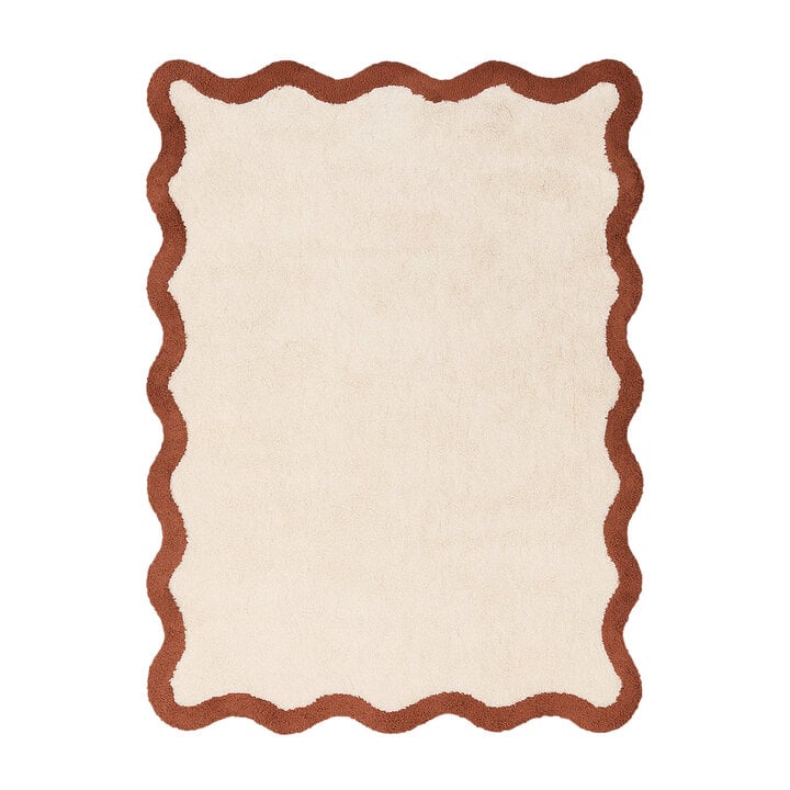 Wasbaar vloerkleed - Hazy Bruin/Creme - 1