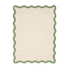 Wasbaar vloerkleed - Hazy Groen/Creme - thumbnail 1