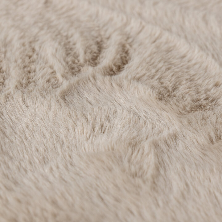 Rond laagpolig vloerkleed - Cozy Beige  - 3