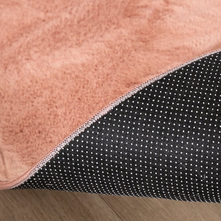 Rond laagpolig vloerkleed - Cozy Roze  - 6