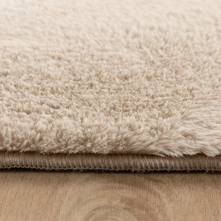 Zacht laagpolig vloerkleed - Cozy Beige  - 5