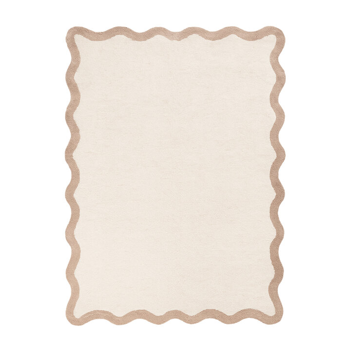 Wasbaar vloerkleed - Hazy Beige/Creme - 1