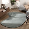 Zacht laagpolig vloerkleed - Cozy Ripple Groen - thumbnail