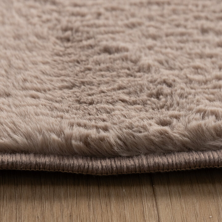 Zacht laagpolig vloerkleed - Cozy Ripple Taupe - 5
