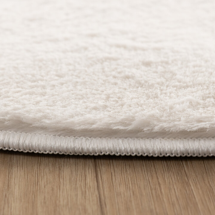 Zacht laagpolig vloerkleed - Cozy Ripple Wit - 5