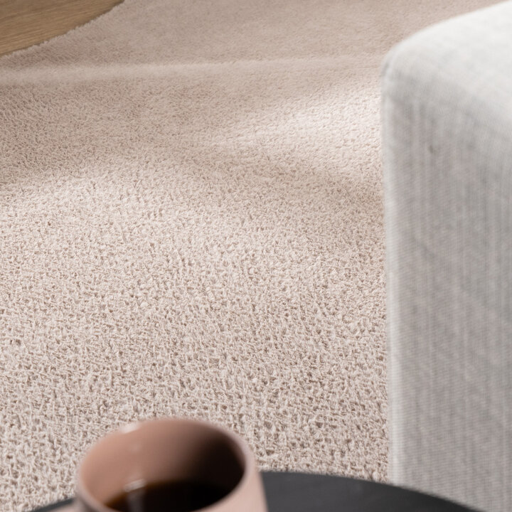Zacht laagpolig vloerkleed - Cozy Pebble Taupe - 1