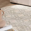 Rond Vloerkleed Bloemen - Celine Groen - thumbnail 1