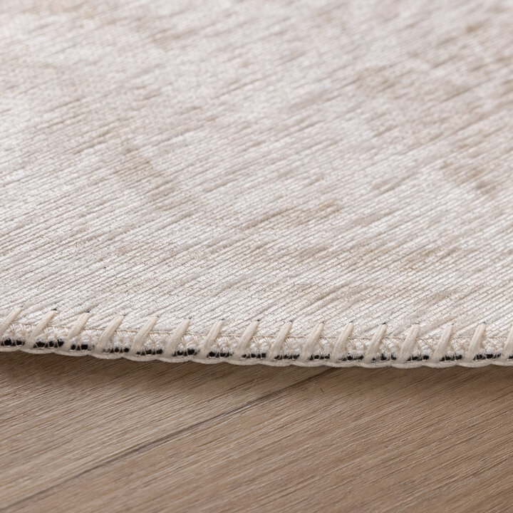 Rond Vloerkleed Bloemen - Celine Creme - 4