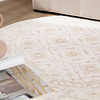Rond Vloerkleed Bloemen - Celine Roze - thumbnail 1