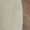Rond wollen vloerkleed - Reno Groen - thumbnail 4