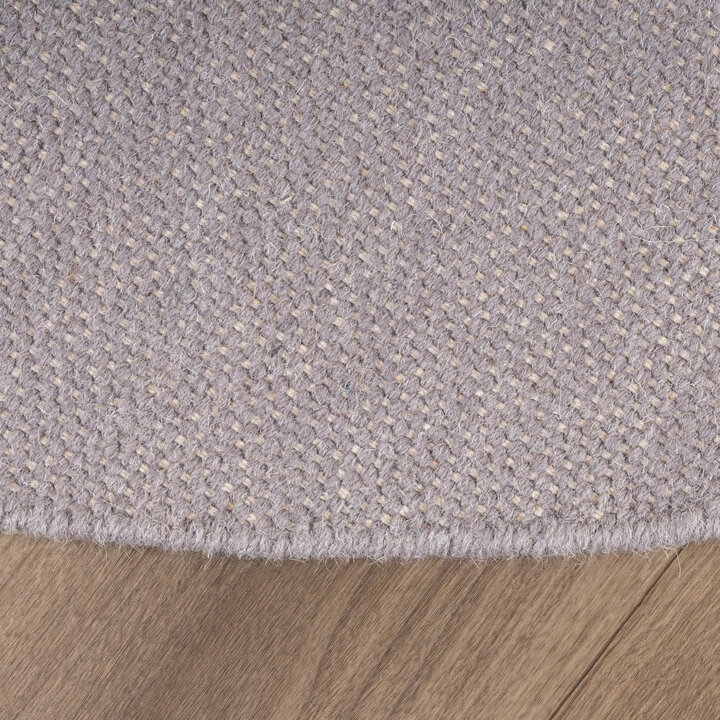 Rond wollen vloerkleed - Reno Grijs - 4