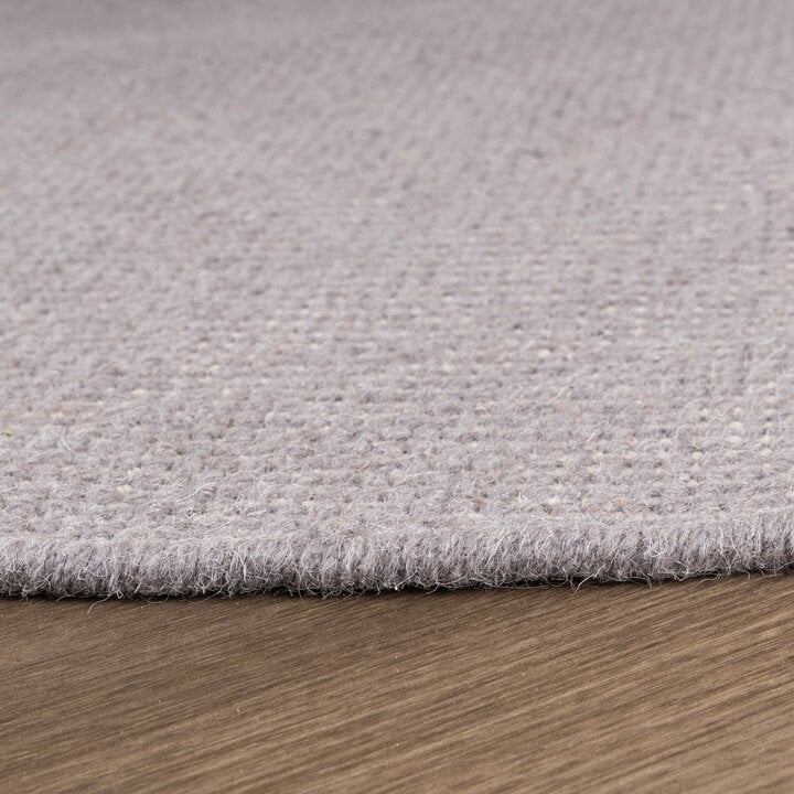 Rond wollen vloerkleed - Reno Grijs - 5