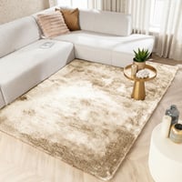 Hoogpolig vloerkleed - Glorious Champagne/Creme