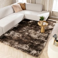 Hoogpolig vloerkleed - Glorious Zilver/Grijs