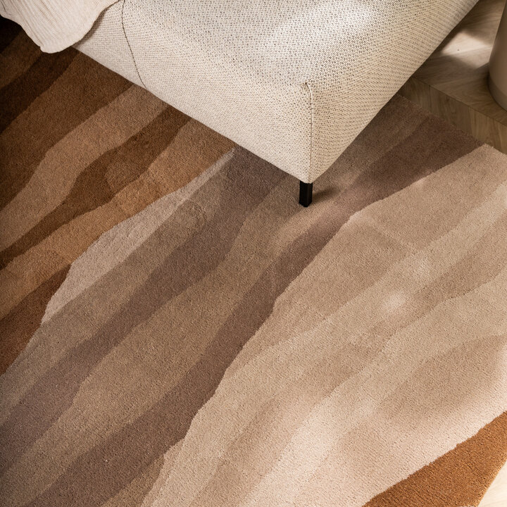 Wollen vloerkleed - Liora Bruin - 2