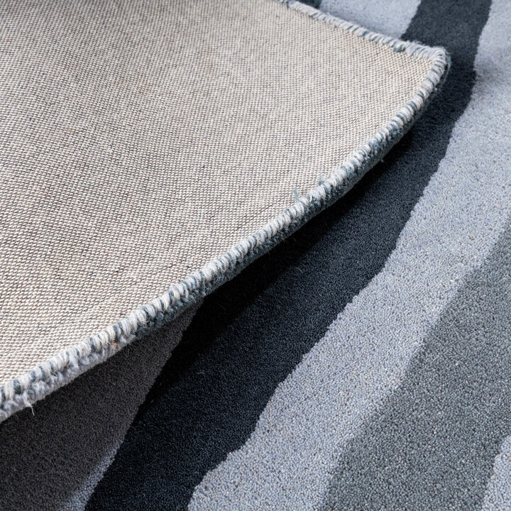 Wollen vloerkleed - Liora Blauw - 6