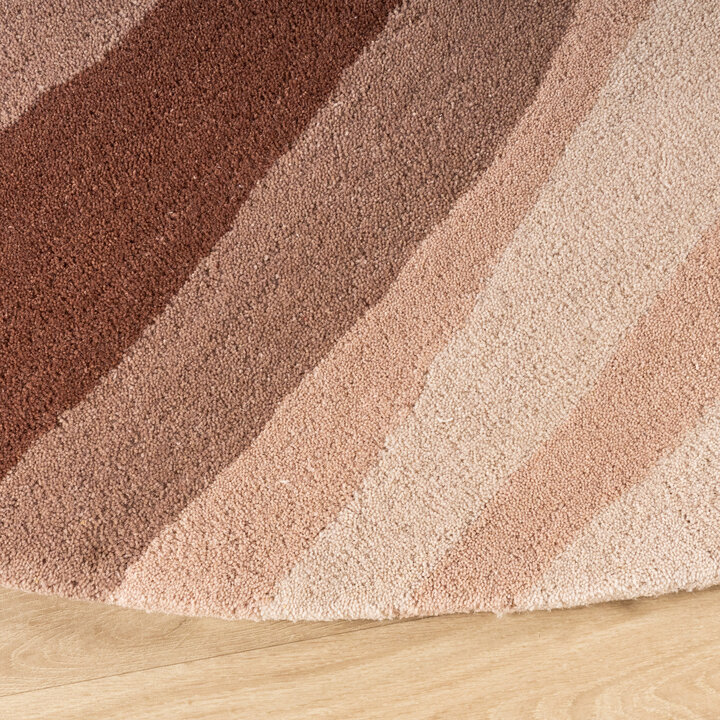 Rond wollen vloerkleed - Liora Roze - 4